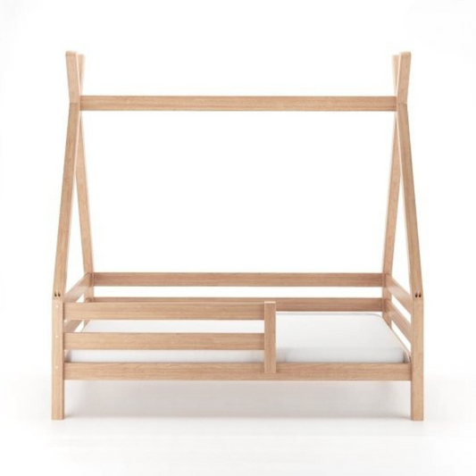 Luca | Μοντεσσόρι Παιδικό Κρεβάτι Σκηνή από ξύλο οξιάς μετατρεπόμενο| Δώρο Μπαλόνι Διακοσμητικό τοίχου με κεντημένο το όνομα του παιδιού - HEBE KIDS HOME