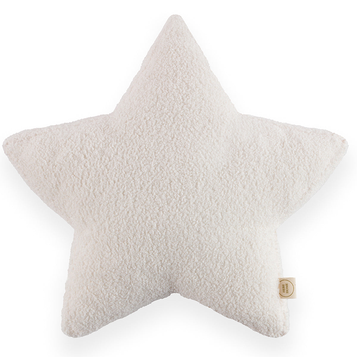 Μαξιλάρι 'Αστέρι' εκρού μπουκλέ 38cm, pillows διακοσμητικό μαξιλάρι αστέρι απο μπουκλέ ύφασμα διακοσμητικό παιδικού δωματίου