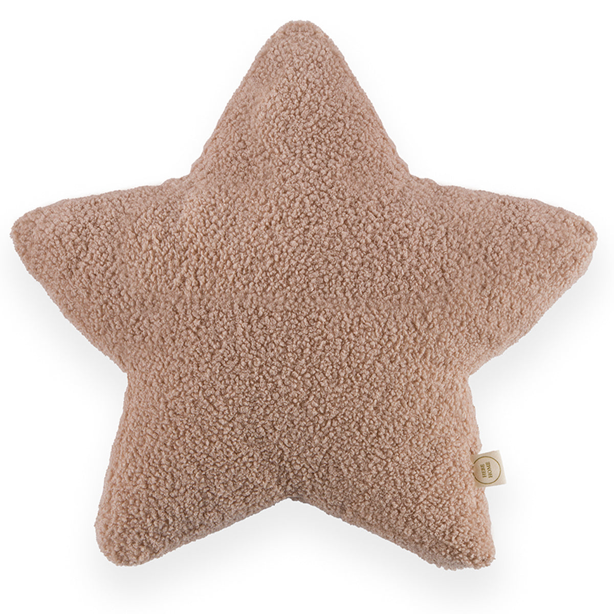 Μαξιλάρι 'Αστέρι' μπεζ μπουκλέ 38cm, pillows διακοσμητικό μαξιλάρι αστέρι απο μπουκλέ ύφασμα διακοσμητικό παιδικού δωματίου