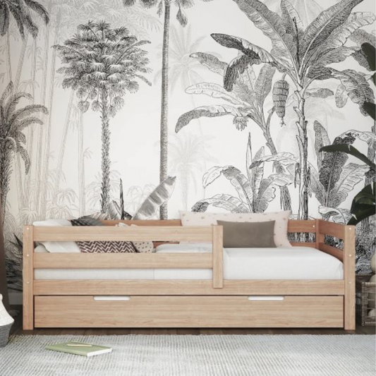 Emilia | Παιδικό Κρεβάτι από ξύλο οξιάς με 2ο συρτάρι κρεβάτι - HEBE KIDS HOME