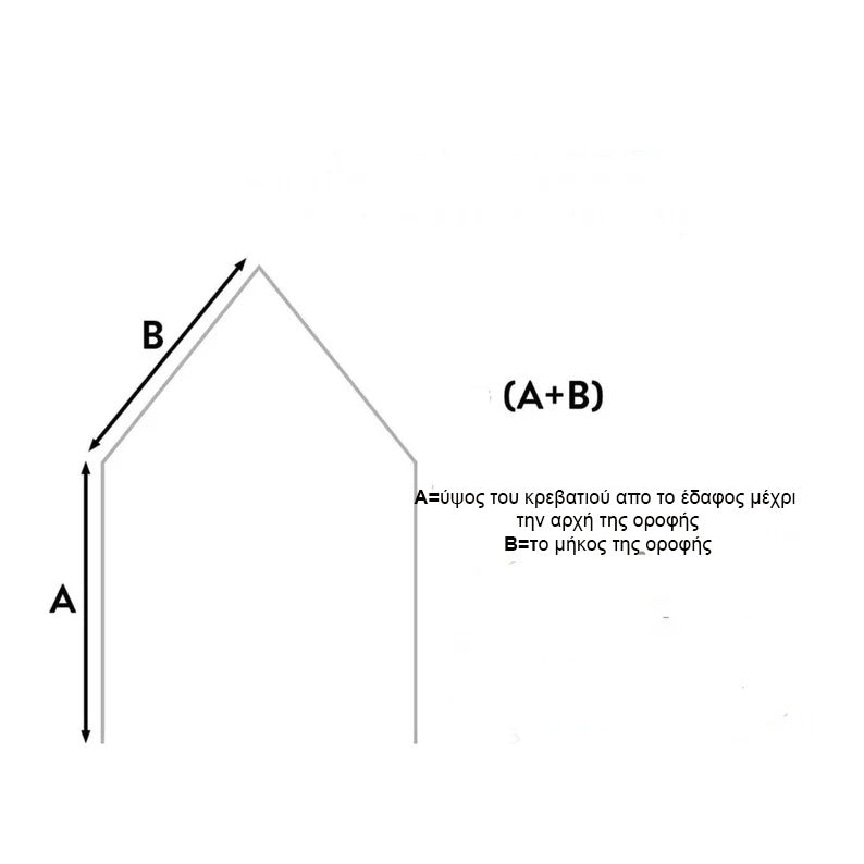 Κουρτίνα για κρεβάτι σπιτάκι ή κρεβάτι Teepee απο βαμβακερή μουσελίνα Μπλέ - HEBE KIDS HOME