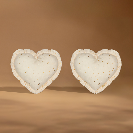 Διακοσμητικό δέσιμο κουρτίνας σε σχήμα καρδιάς από βαμβακερή μουσελίνα, ιδανικό για παιδικό δωμάτιο