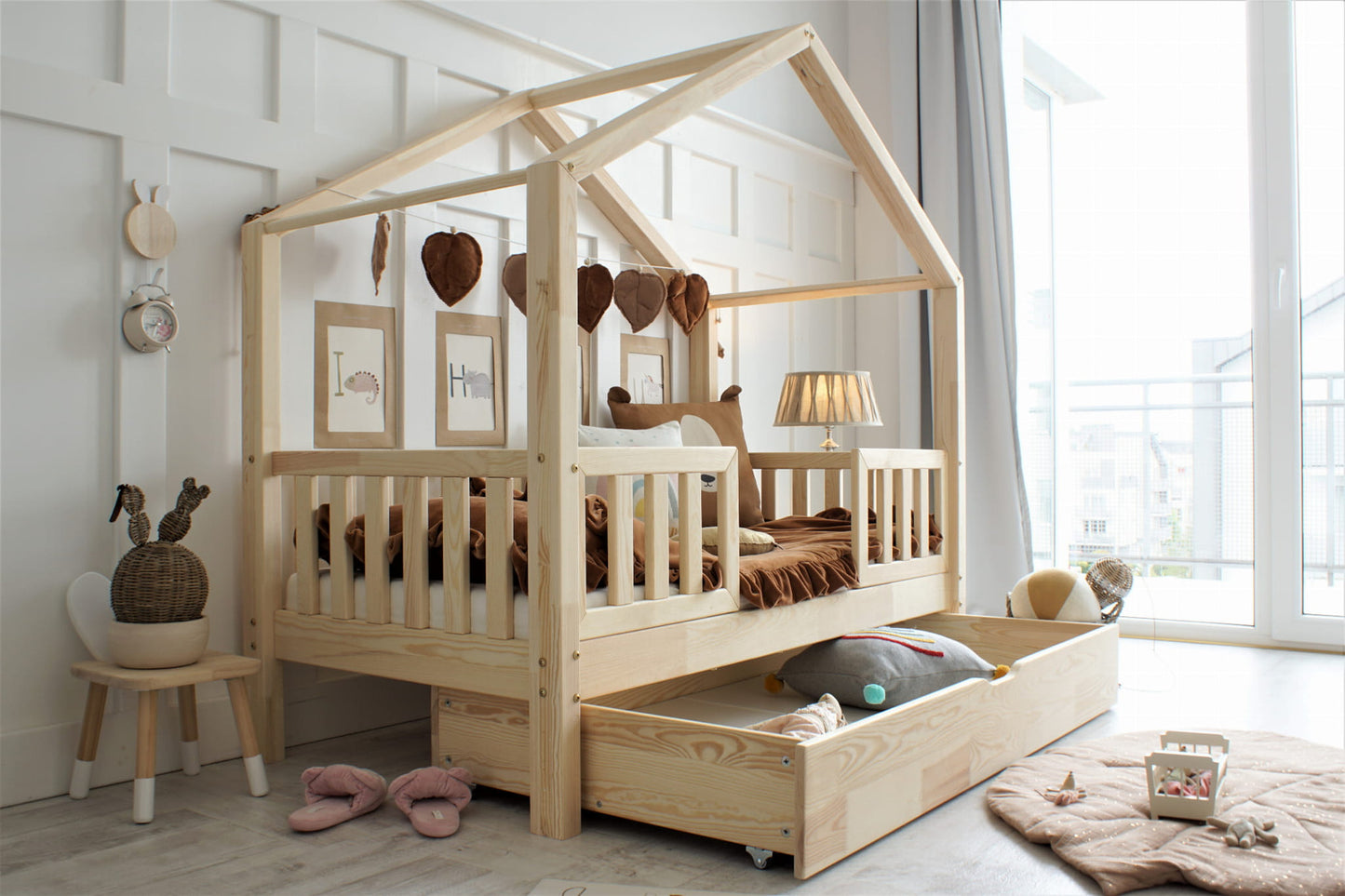 Παιδικό Κρεβάτι Σπιτάκι I Housebed Duo Plus - 10% Έκπτωση Στο Στρώμα - HEBE KIDS HOME