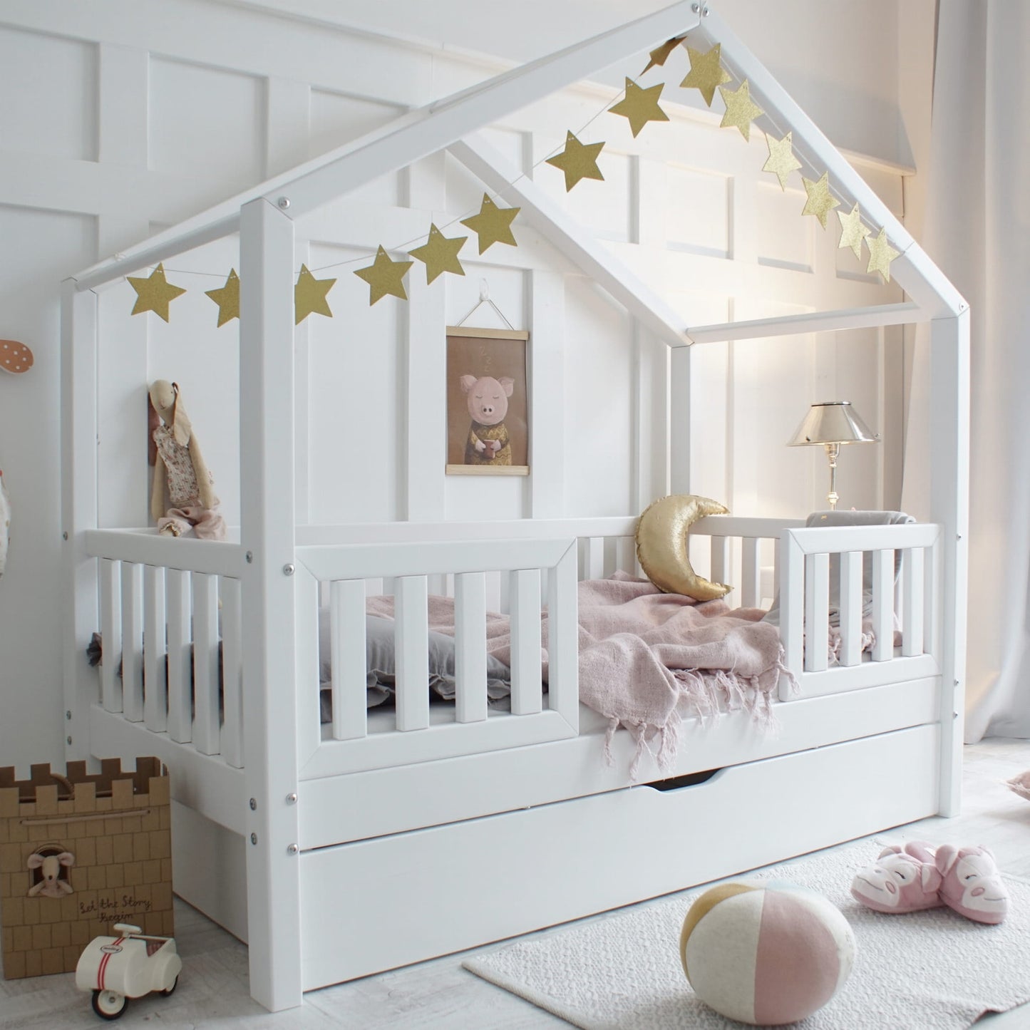 Παιδικό Κρεβάτι Σπιτάκι I Housebed Duo Plus - 10% Έκπτωση Στο Στρώμα - HEBE KIDS HOME