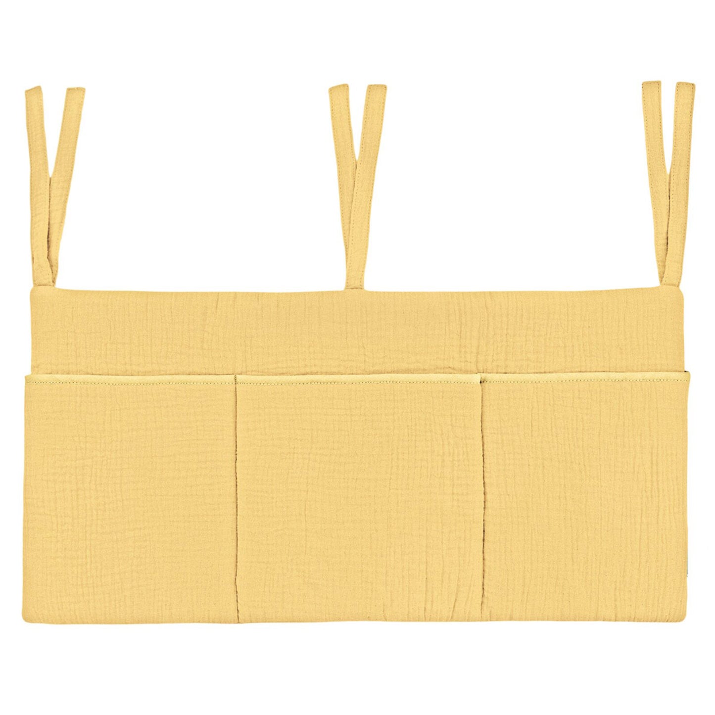 Θήκη Κρεβατιού από Βαμβακερή Mουσελίνα Yellow 60Χ30cm - HEBE KIDS HOME