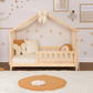 Παιδικό Κρεβάτι Σπιτάκι Montessori Olivia – Με Κιτ Μετατροπής, Ρυθμιζόμενο Ύψος, Φινίρισμα Μελισσοκέρι & ΔΩΡΟ Κουρτίνα - HEBE KIDS HOME