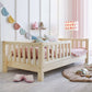 Παιδικό Κρεβάτι Basic Love Φυσικό Ξύλο 160x80cm 10cm Ποδαράκι - HEBE KIDS HOME