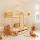 Παιδική Κουκέτα Housebed Σπιτάκι Με Συρτάρι Από Φυσικό Ξύλο 190x90cm - 10% Έκπτωση Στα Στρώματα - HEBE KIDS HOME