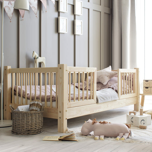 Παιδικό Κρεβάτι Basic Alto Duo, & bed beds frames έπιπλα montessori διπλα καγκελα προστατευτικα