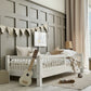 Παιδικό Κρεβάτι Basic 90x190cm Λευκό 10cm Ποδαράκι - HEBE KIDS HOME