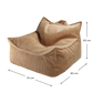Wigiwama beanbag chair size guide