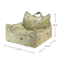 Wigiwama beanbag chair size guide