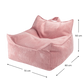 Wigiwama beanbag chair size guide