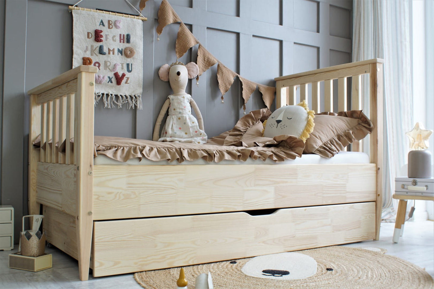 Κρεβάτι Boho Barriera Plus - 10% Έκπτωση Στο Στρώμα - HEBE KIDS HOME
