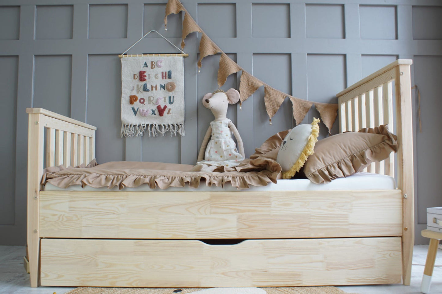 Κρεβάτι Boho Barriera Plus - 10% Έκπτωση Στο Στρώμα - HEBE KIDS HOME