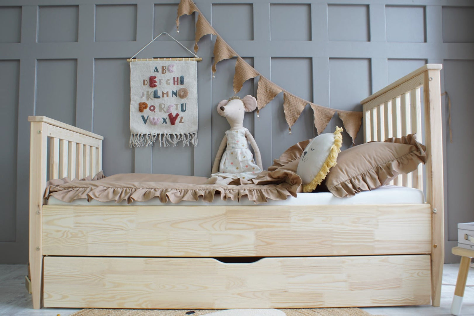 Κρεβάτι Boho Barriera Plus - 10% Έκπτωση Στο Στρώμα - HEBE KIDS HOME