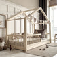 Παιδικό Κρεβάτι Σπιτάκι Housebed Alto Φυσικό Ξύλο 190x90cm 1cm Ποδαράκι - 10% Έκπτωση Στο Στρώμα - HEBE KIDS HOME