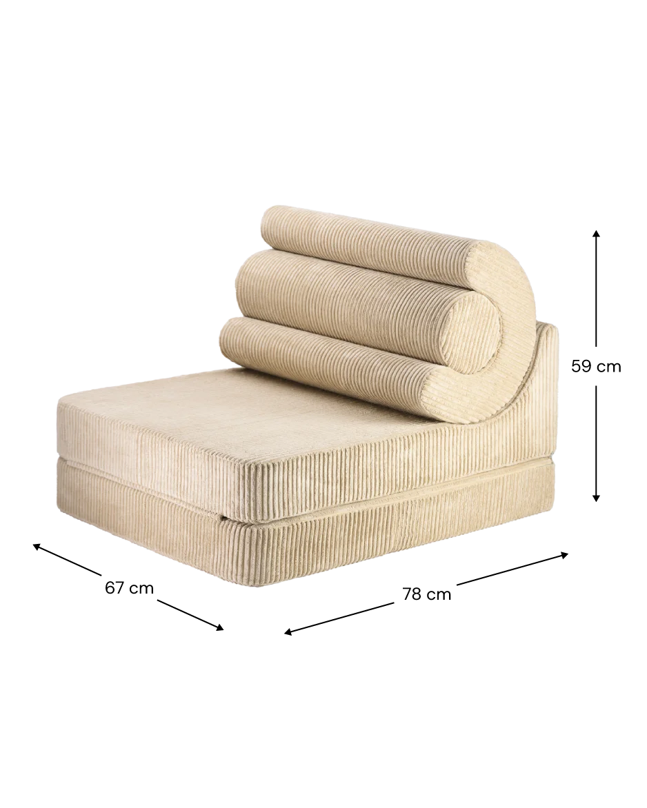 Wigiwama Flipster flip chair size guide