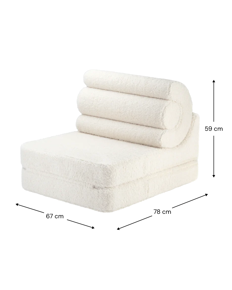 Wigiwama Flipster flip chair size guide
