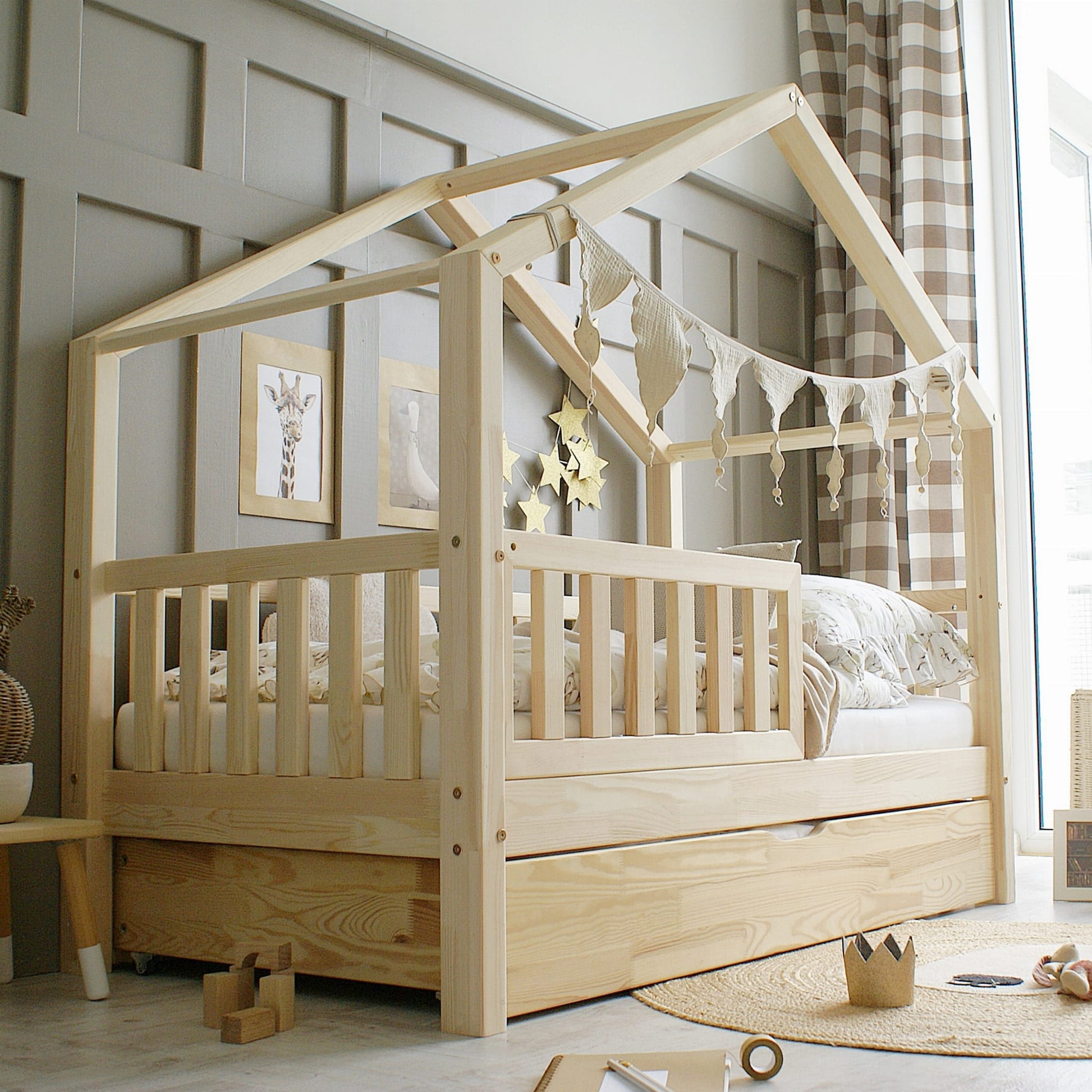 Παιδικό Κρεβάτι Σπιτάκι I Housebed Plus - 10% Έκπτωση Στο Στρώμα - HEBE KIDS HOME