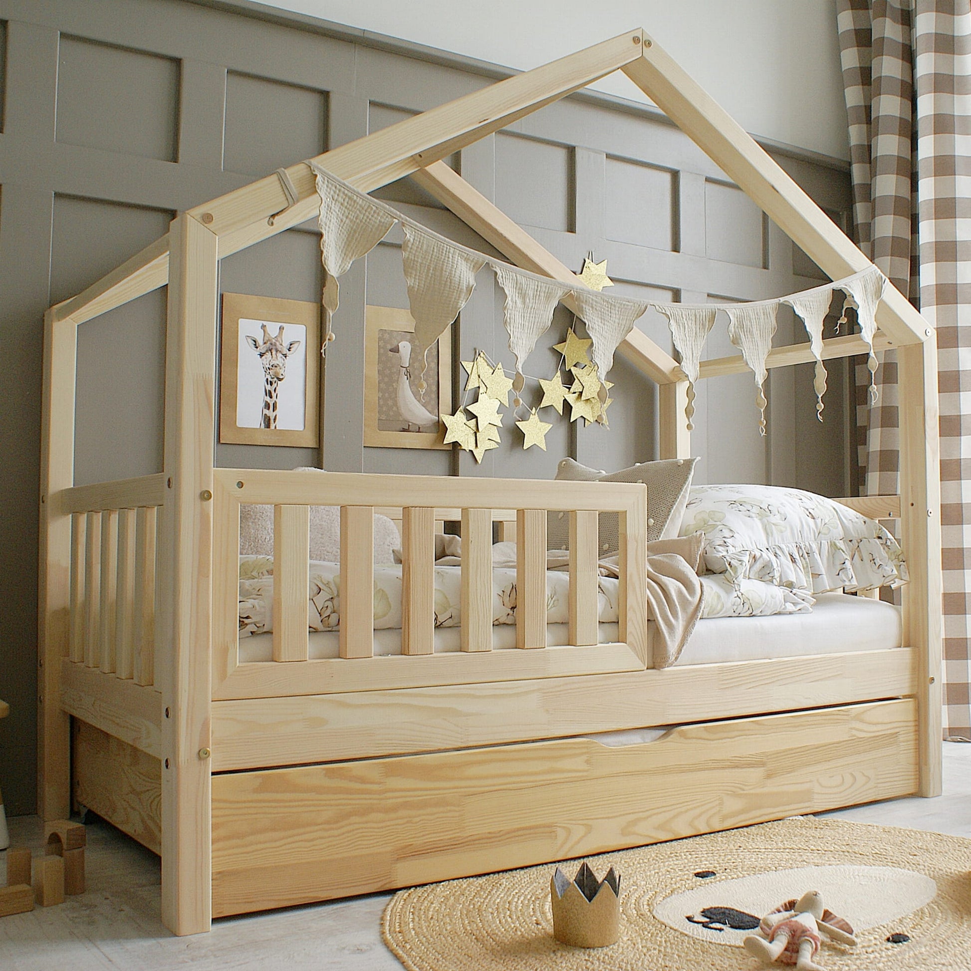 Παιδικό Κρεβάτι Σπιτάκι I Housebed Plus - 10% Έκπτωση Στο Στρώμα - HEBE KIDS HOME