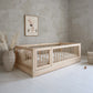 Κρεβάτι με Πορτάκι και Υψηλά Κάγκελα Bambi Round - HEBE KIDS HOME