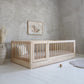 Κρεβάτι με Πορτάκι και Υψηλά Κάγκελα Bambi Round - HEBE KIDS HOME