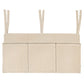 Θήκη Κρεβατιού  από Βαμβακερή Mουσελίνα Beige 60Χ30cm - HEBE KIDS HOME