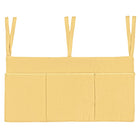 Θήκη Κρεβατιού  από Βαμβακερή Mουσελίνα Yellow 60Χ30cm
