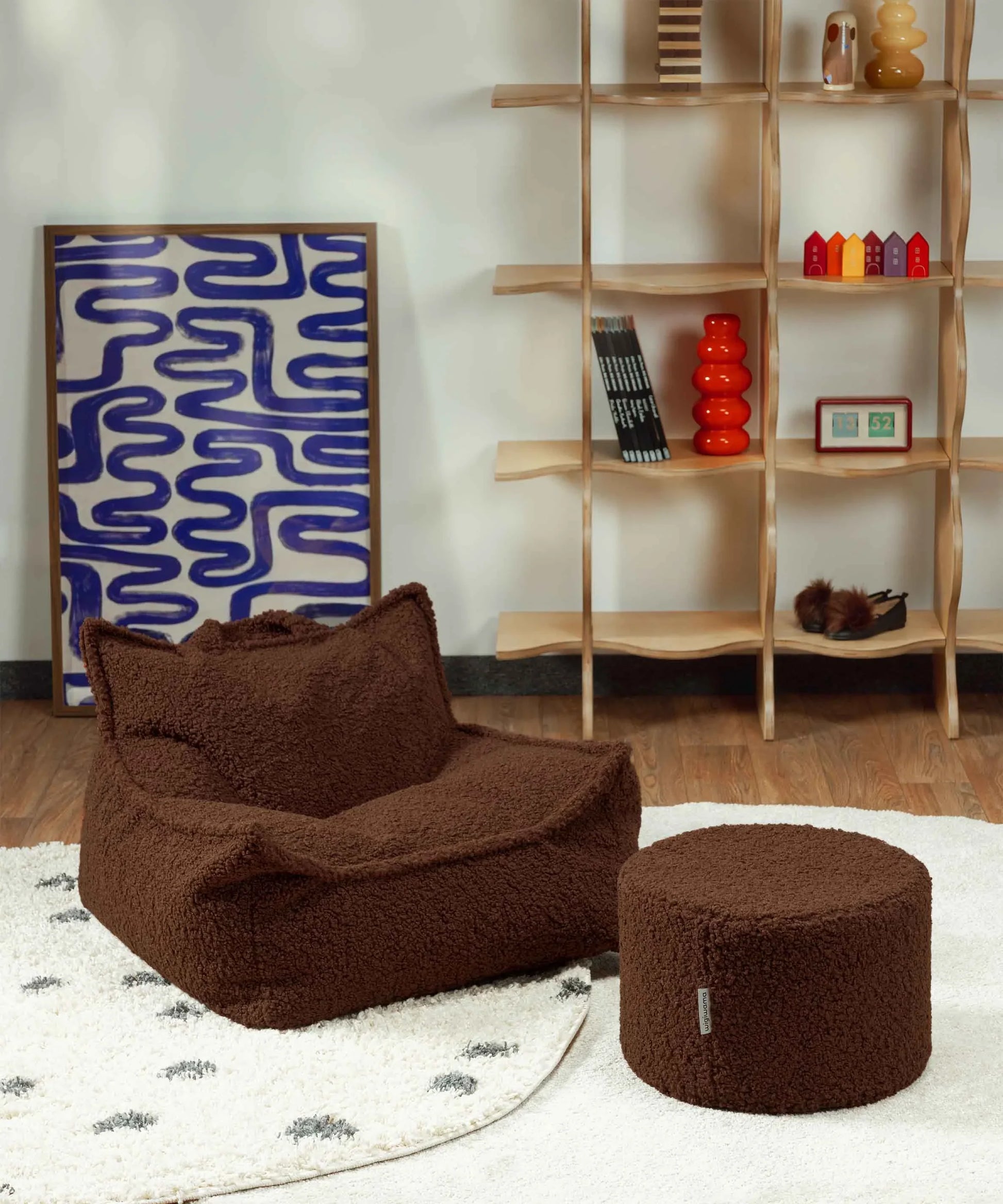 Wigiwama pouffe for children