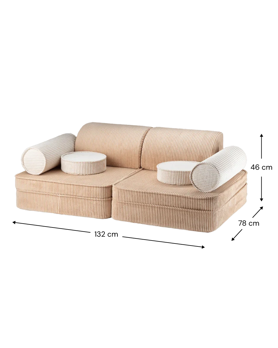 Wigiwama Settee children's sofa size guide