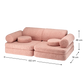 Wigiwama Settee children's sofa size guide