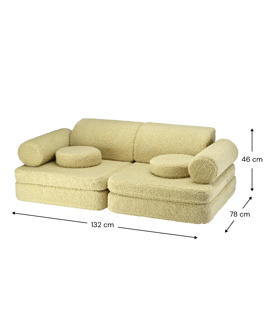 Wigiwama Settee children's sofa size guide