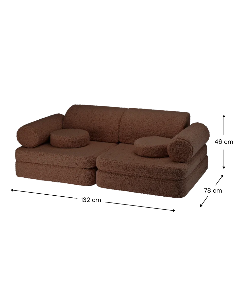 Wigiwama Settee children's sofa size guide
