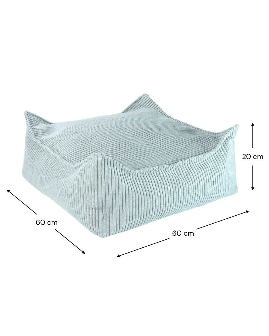 Wigiwama square ottoman size guide