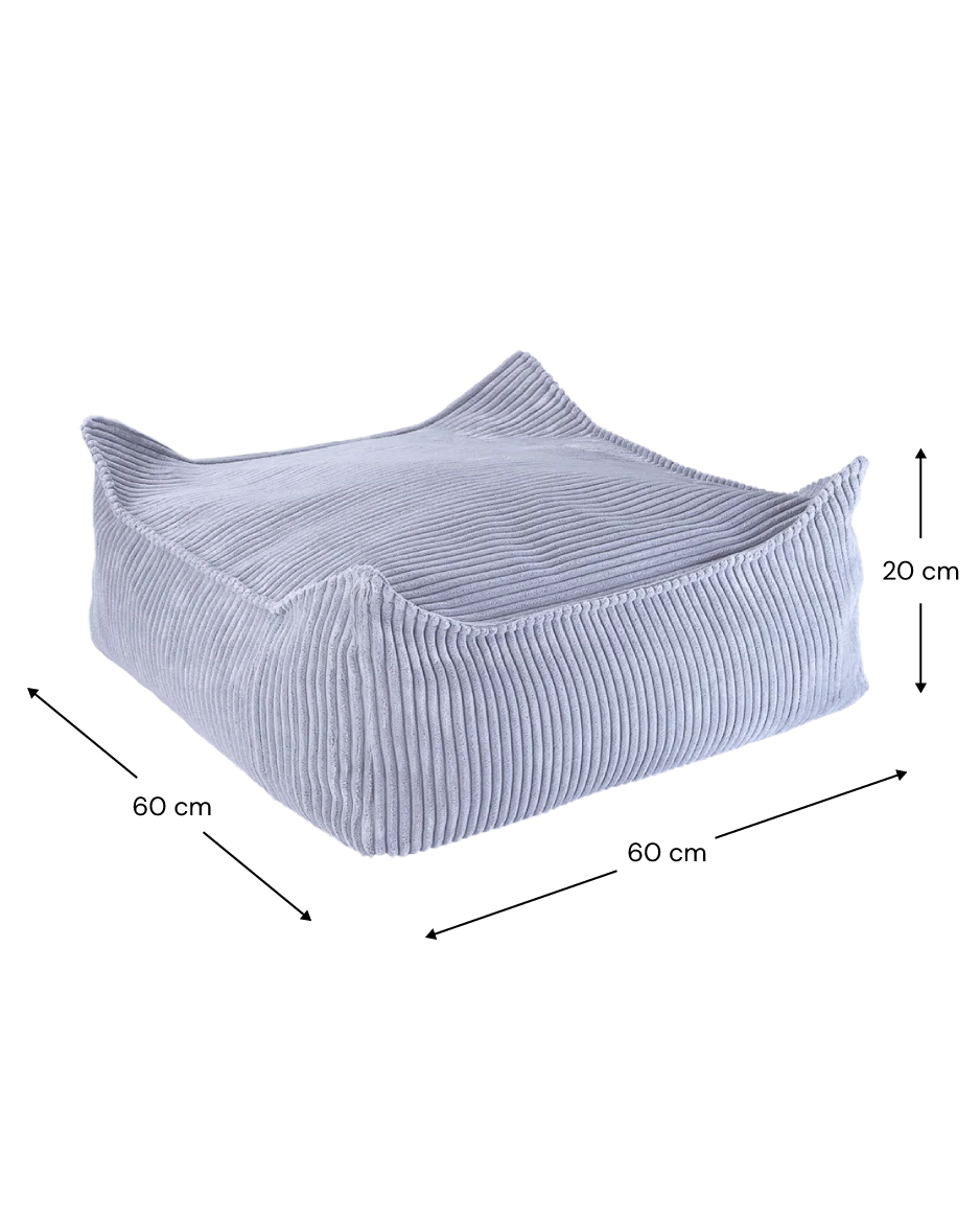 Wigiwama square ottoman size guide