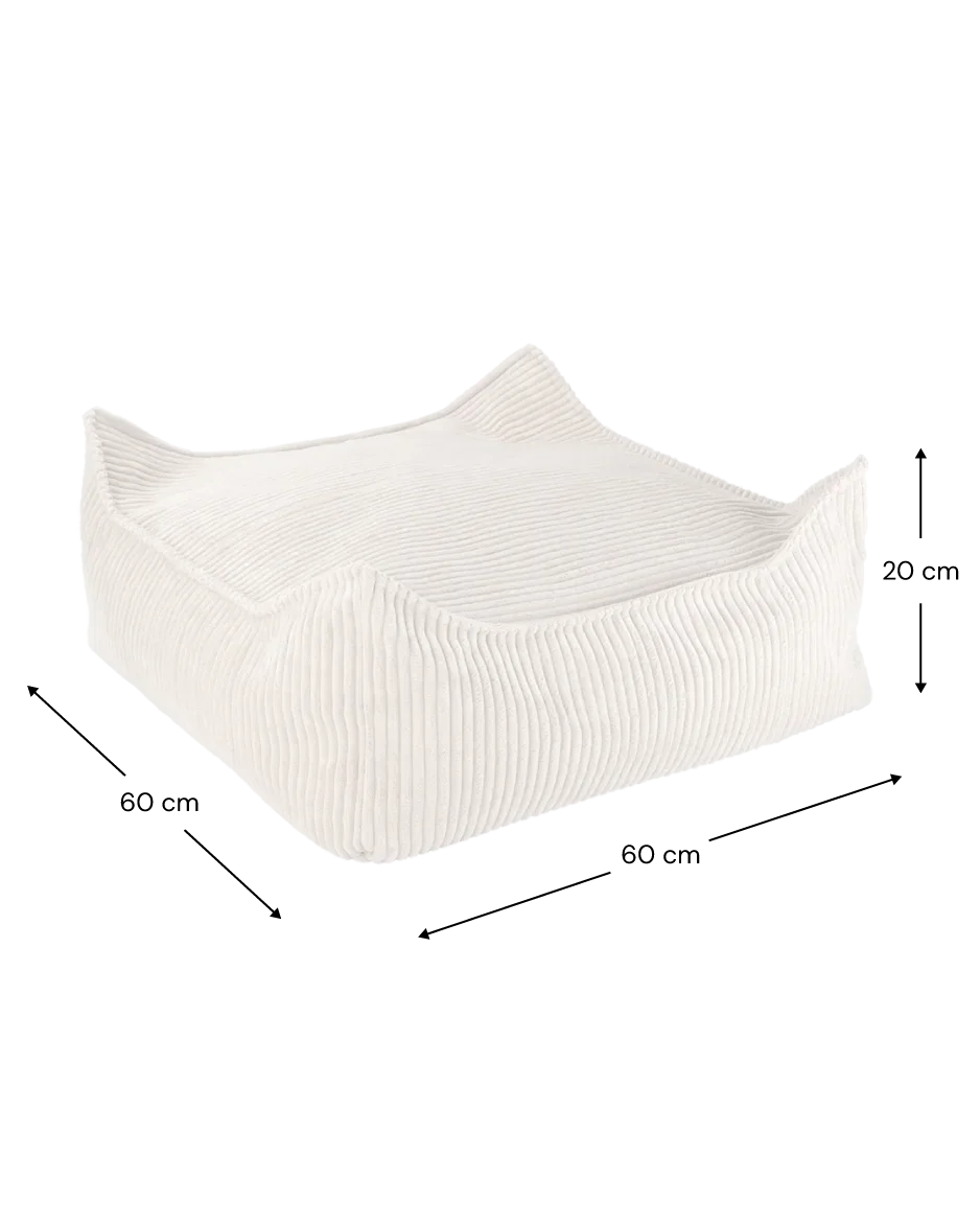 Wigiwama square ottoman size guide