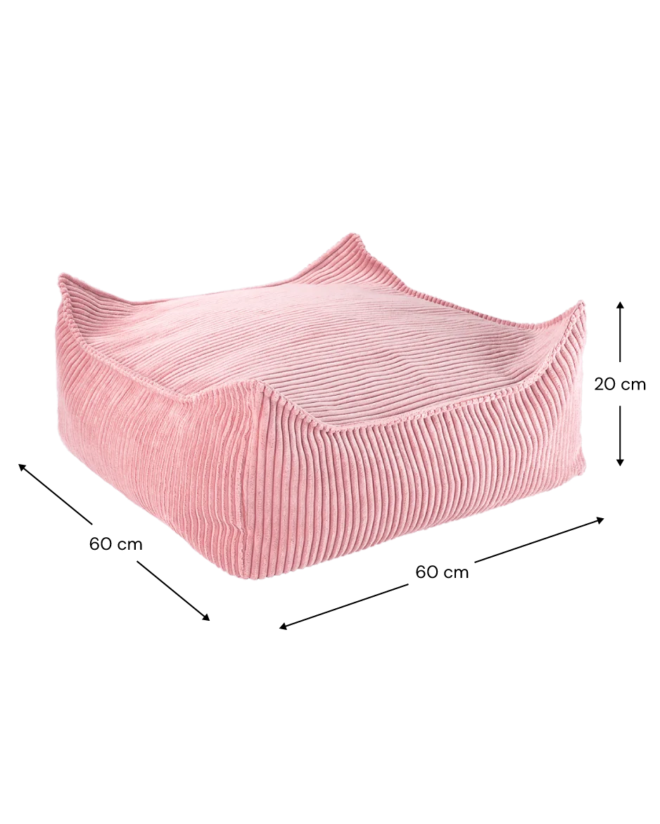 Wigiwama square ottoman size guide