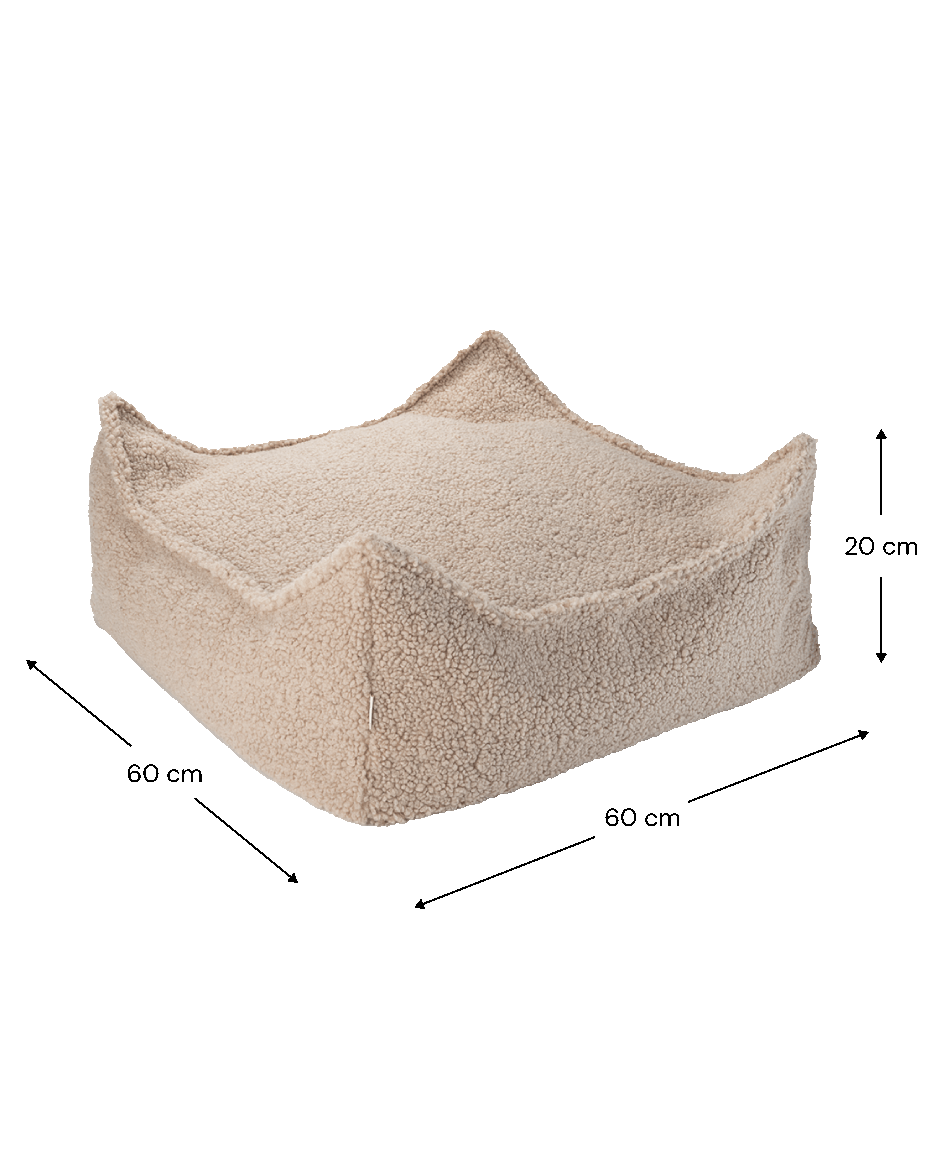 Wigiwama square ottoman size guide