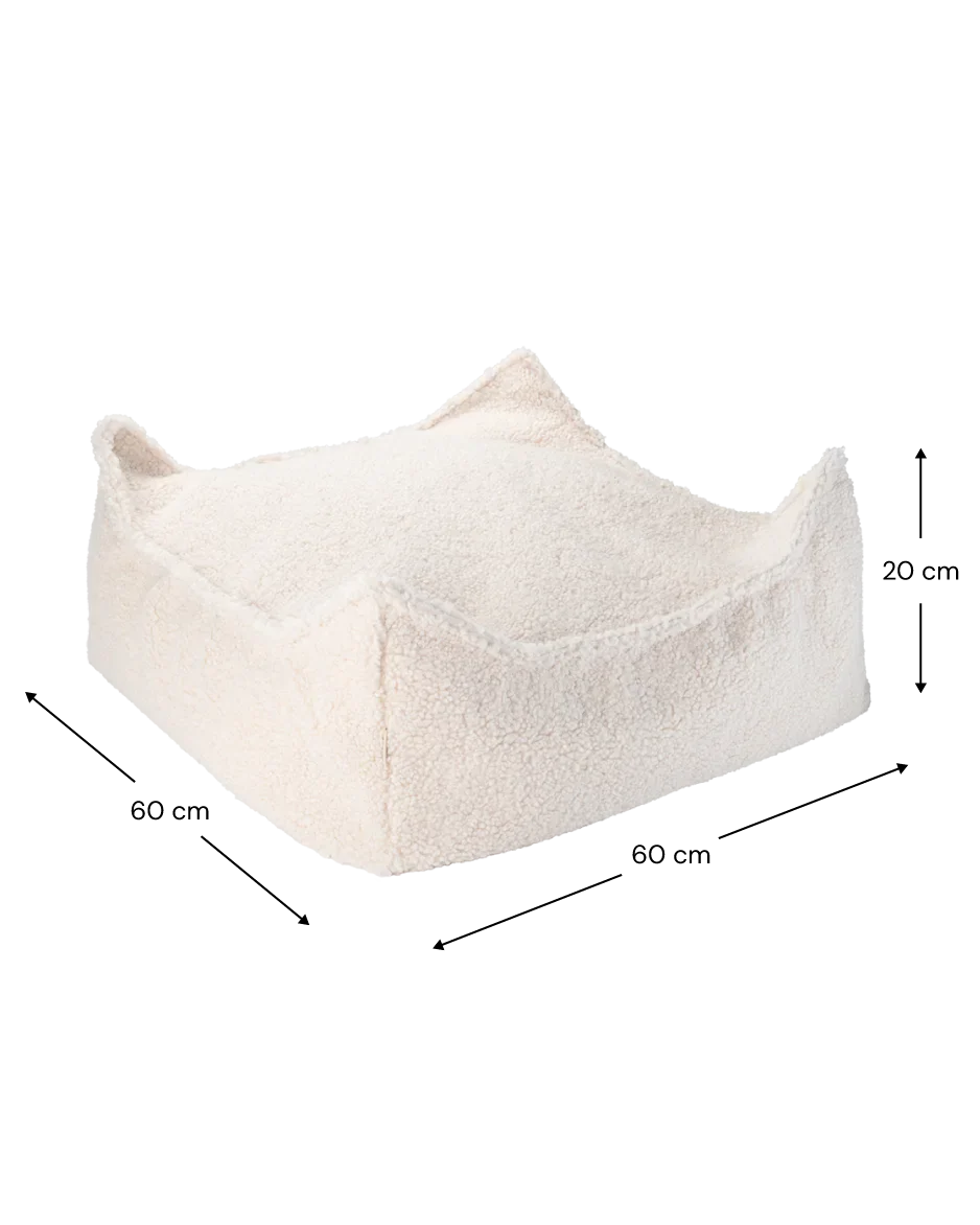 Wigiwama square ottoman size guide